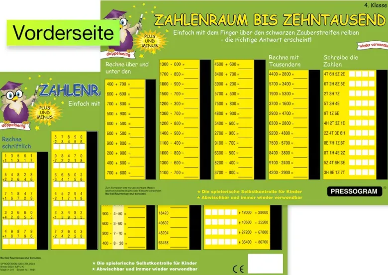 TimeTEX Zaubertafel "Mathematik" Zahlenraum bis 100.000