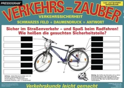 TimeTEX Zaubertafel "Verkehrserziehung" Fahrrad-Verkehrssicheheit