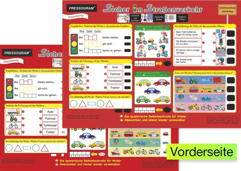 TimeTEX Zaubertafel "Verkehrs-Erziehung" Sicher im Straßenverkehr
