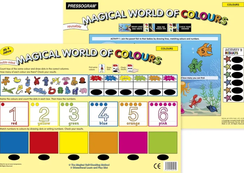 TimeTEX Zaubertafel "Welt der Farben" Englisch