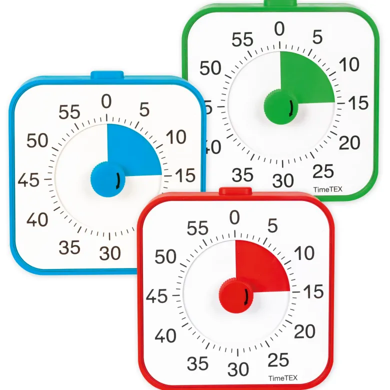 TimeTEX Zeitdauer-Uhr „lautlos“ ColorLINE, mit Pausentaste