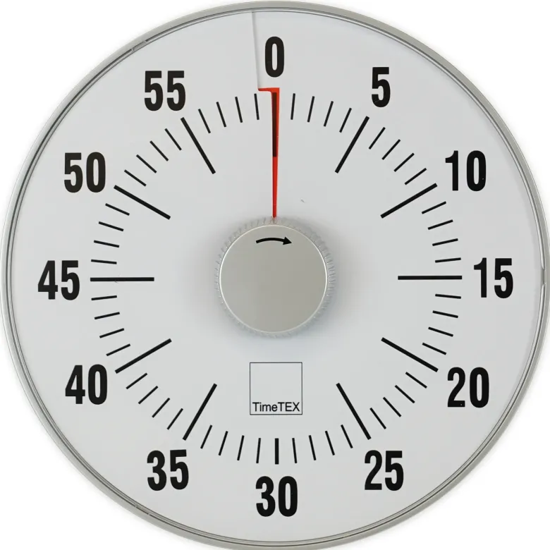 TimeTEX Zeitdauer-Uhr "lautlos" L, 19 cm ø mit Ampelscheibe