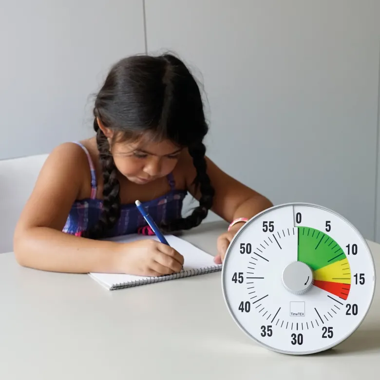 TimeTEX Zeitdauer-Uhr "lautlos" L, 19 cm ø mit Ampelscheibe