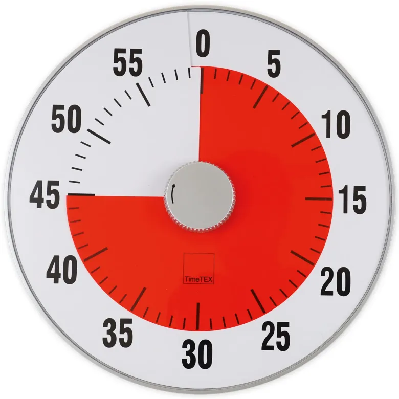 TimeTEX Zeitdauer-Uhr "lautlos" XL, 32 cm ø