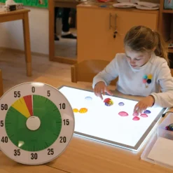 TimeTEX Zeitdauer-Uhr "lautlos" XL, 32 cm ø mit Ampelscheibe