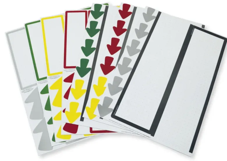 TimeTEX Zeitstrahl "Flexaform" blanko, magnetisch, 64-tlg.