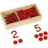 TimeTEX Ziffern und Chips, in Holzbox "Montessori Premium"