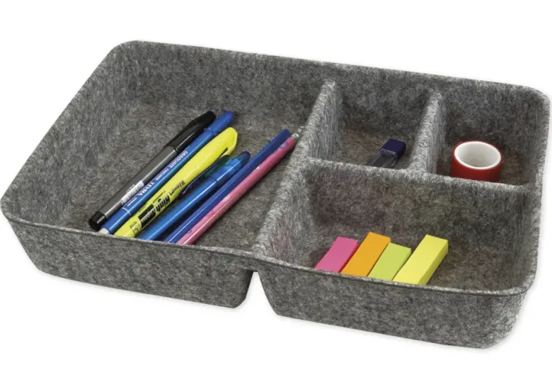 Tisch-Organizer "Filzi" aus Filz, grau