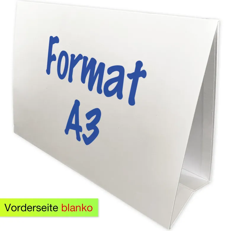 Tisch-Whiteboard A3 zum Aufstellen, magnethaftend