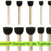 Tupfen-Pinsel aus Schaumstoff, 12-tlg.