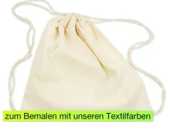 Turnbeutel zum Bemalen, 3 Stück