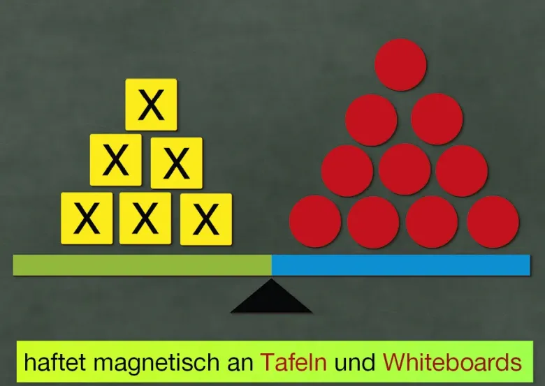 Waage-Modell, magnetisch, 44-tlg., in Box