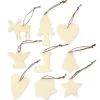 Weihnachtsbaum-Schmuck aus Holz, 72-tlg.