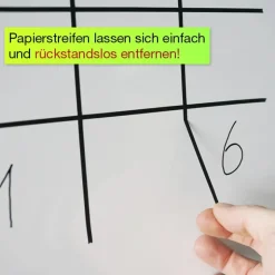 Whiteboard-Linien selbstklebend, schwarz, im Spender, 15 m / 3 mm