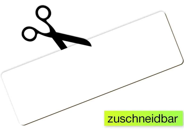 Whiteboard-Schilder, magnetisch, 9,3x29,5 cm, 5-tlg.