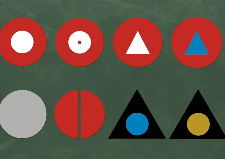 Wortarten-Symbole Ergänzungssatz, magnetisch, 18-tlg. "Montessori Premium"