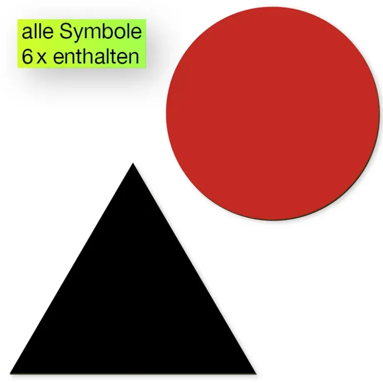 Wortarten-Symbole, magnetisch, 60-tlg. "Montessori Premium"