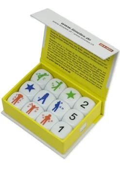 Würfel-Set „Bewegung“ 12-tlg., 20 mm in Box