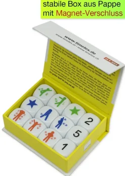 Würfel-Set „Bewegung“ 12-tlg., 20 mm in Box