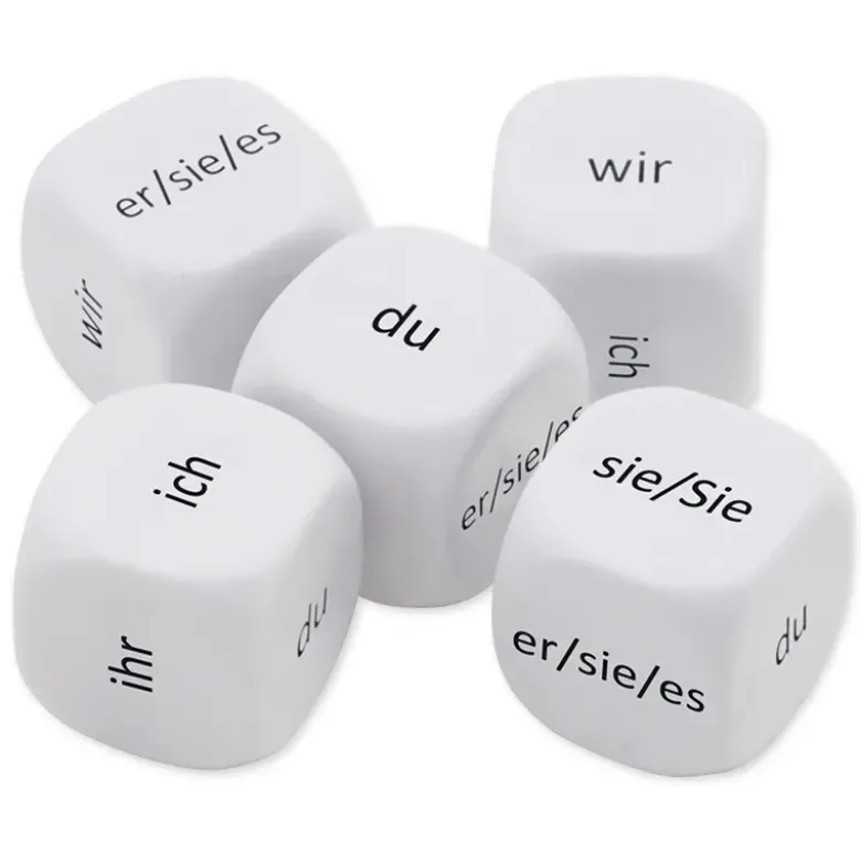 Würfel-Set Deutsch "Personalpronomen" 5-tlg., 16 mm