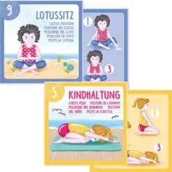 Yoga-Set für Kinder mit Würfel und Karten, 13-tlg.
