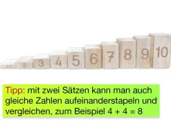 Zahlenblöcke 1-10 zum Vergleichen und Stapeln, 10-tlg.