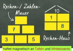 Zahlen-Felder blanko, magnetisch, 10-tlg., in Box