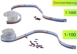 Zahlenstrahl-Rechenband 1m, Stricheinteilung