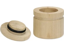 Zahndöschen aus Holz, 24 Stück