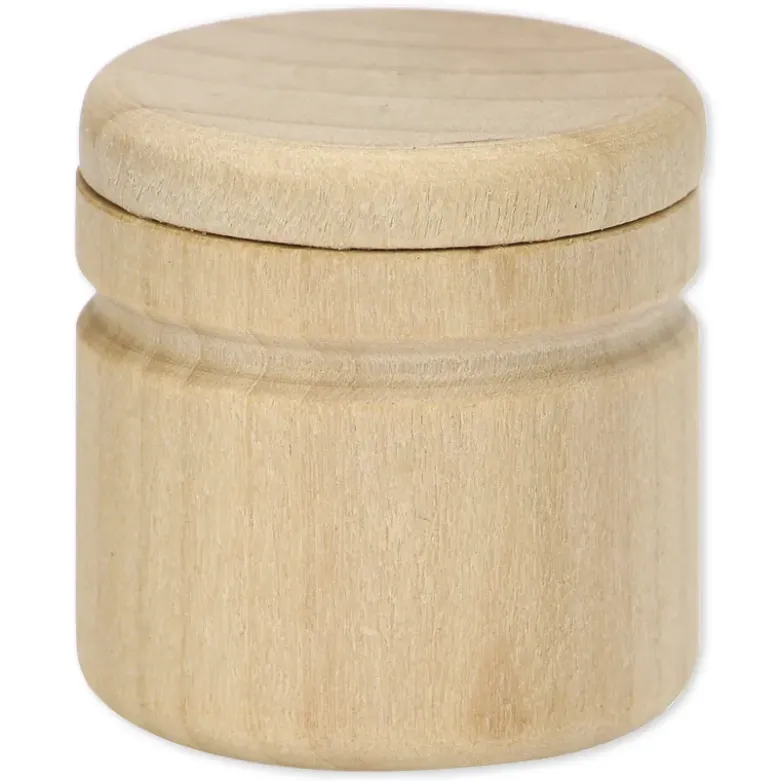 Zahndöschen aus Holz, 24 Stück
