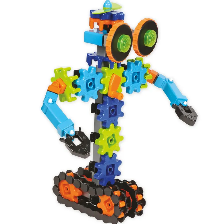 Zahnrad-Spiel "Roboter in Bewegung", Baukasten, 116-tlg.