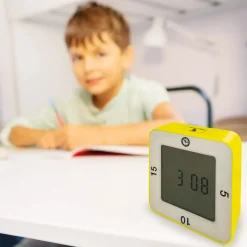 Zeitdauer-Uhr „Digital + Dreh“, 3 Fix-Zeiten + Digital-Uhr